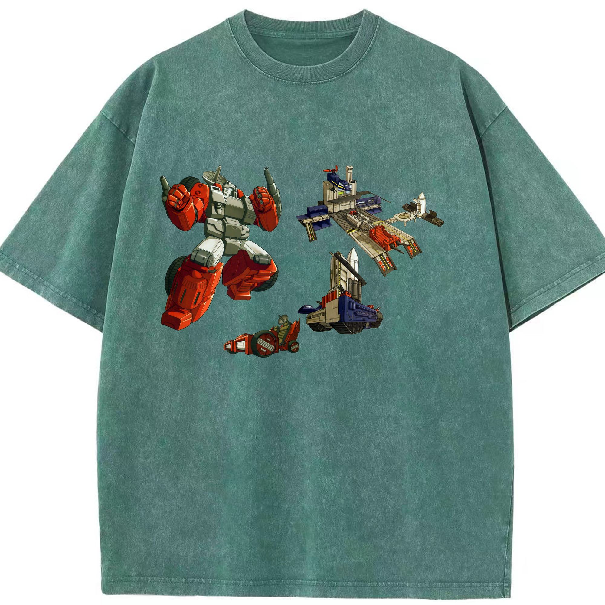 （画像用）  綿100% ヴィンテージ風 半袖Tシャツ（フロントプリント）